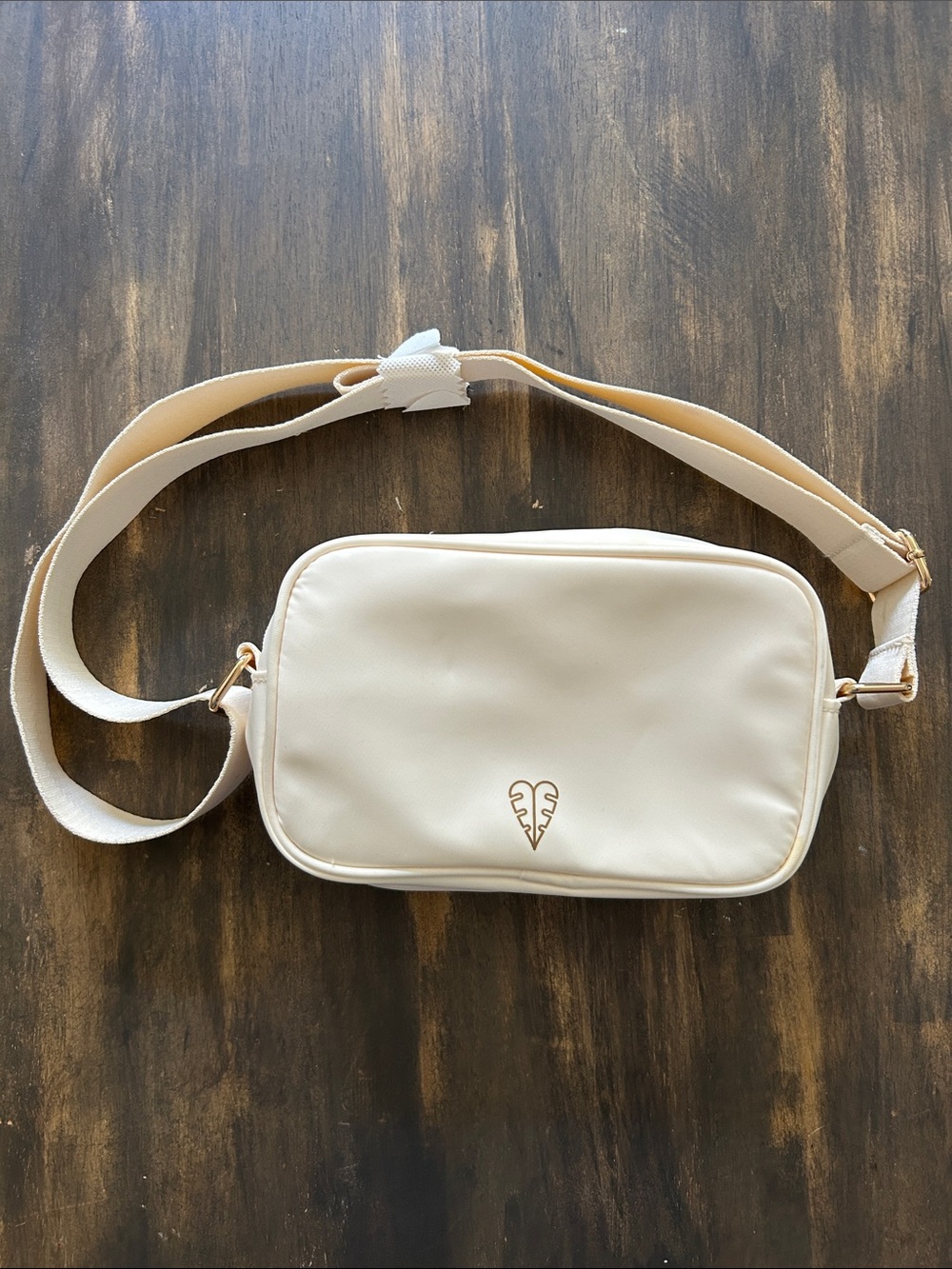 Biossance Cream Crossbody Belt Bag
